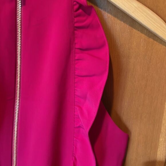 BARBIE Core TED Baker Torriya Ruffle Tunic Dress in Hot Pink - Picture 8 of 14